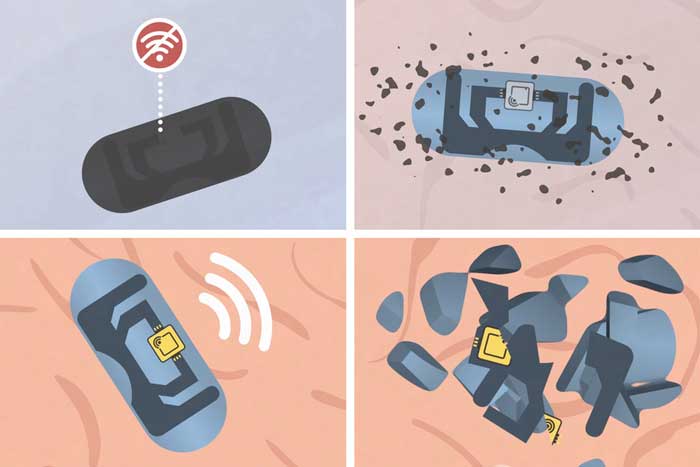 A smart pill activating via wifi-signal